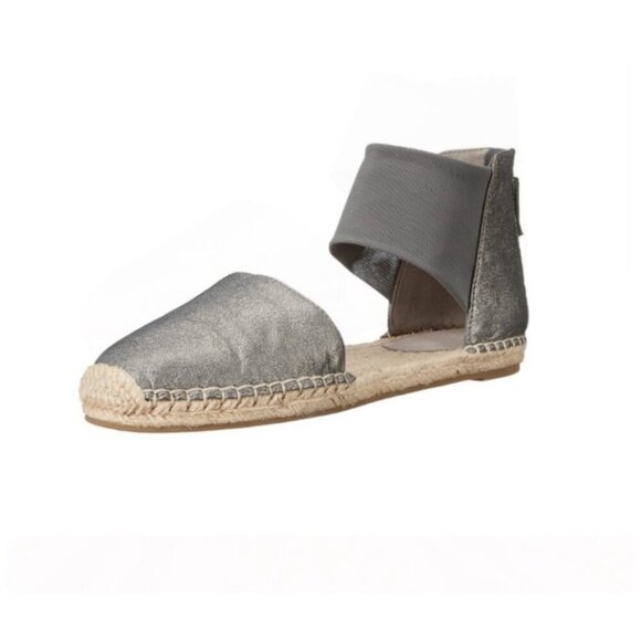 EILEEN FISHER COY JUTE INSOLE ESPADRILLES SKIMMER FLAT PEWTER WOMENS SIZE 6.5 - Picture 13 of 13